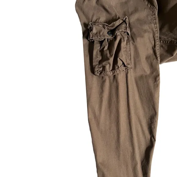 DKNY JEANS BROWN BUTTON DOWN CARGO LIGHTWEIGHT JACKET SIZE MEDIUM