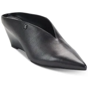 DKNY Women's Black Leather Mules 9