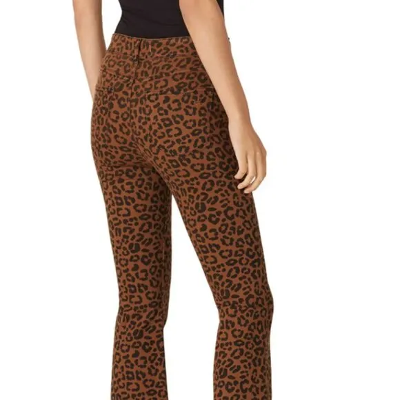 DL1961 High Rise Jeans Cropped Jaguar Animal Print Jeans 25