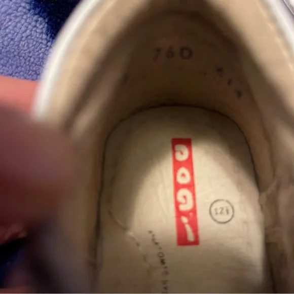 Dogi infant baby white leather shoes