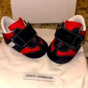 Dolce &amp; Gabbana Baby Infant ShoesSize: UK 16 / US 1 Color: red/blue/white