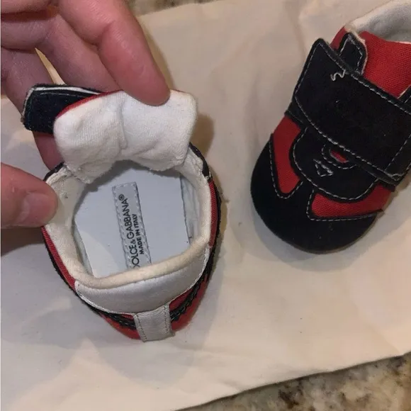 Dolce &amp; Gabbana Baby Infant ShoesSize: UK 16 / US 1 Color: red/blue/white
