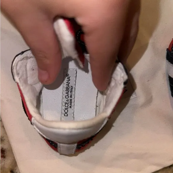Dolce &amp; Gabbana Baby Infant ShoesSize: UK 16 / US 1 Color: red/blue/white