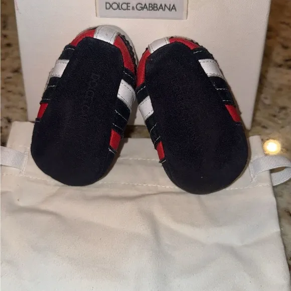 Dolce &amp; Gabbana Baby Infant ShoesSize: UK 16 / US 1 Color: red/blue/white