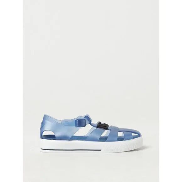 Dolce &amp; Gabbana Kids Jelly Sandals Platform Buckle Blue Footwear