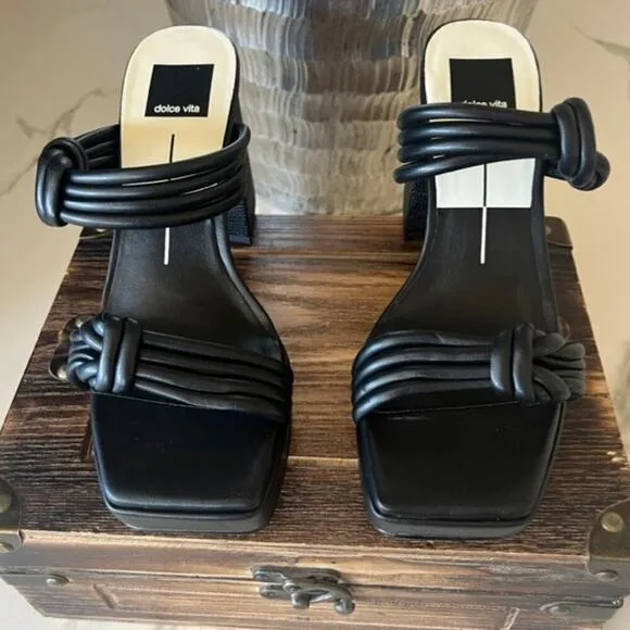 Dolce Vita Abriel Platform Sandals in Black