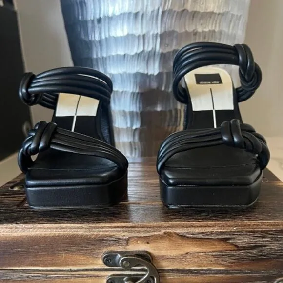 Dolce Vita Abriel Platform Sandals in Black