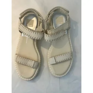 Dolce Vita Debra Suede Platform Banded Sandals Size 9.5 Ivory.  NWT