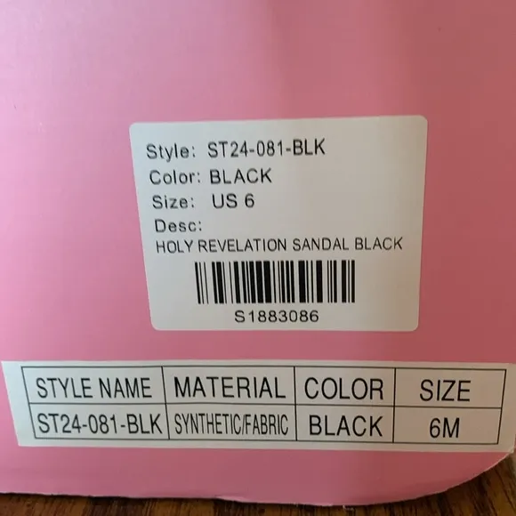 Dolls Kill, Sugar Thrills, Holy Revelation Black Platform Sandals, size 6M. NWT