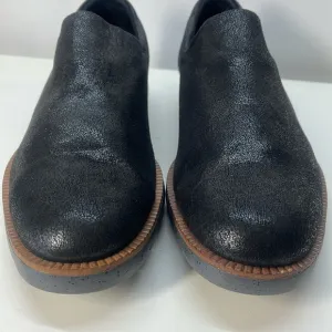 Donald J. Pliner Black Textured Leather SlipOn Shoes Size 11