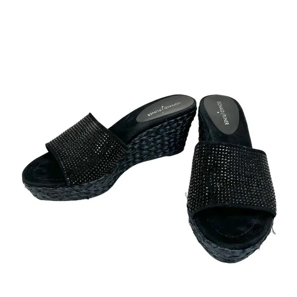 Donald J. Pliner Frida Slide Platform Wedge Sandals Size 9
