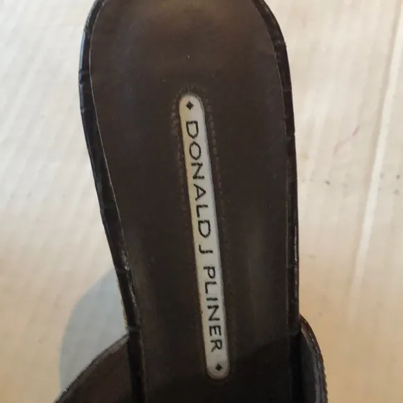 Donald Pliner Shoes Cork Wedge Sandals Sli…