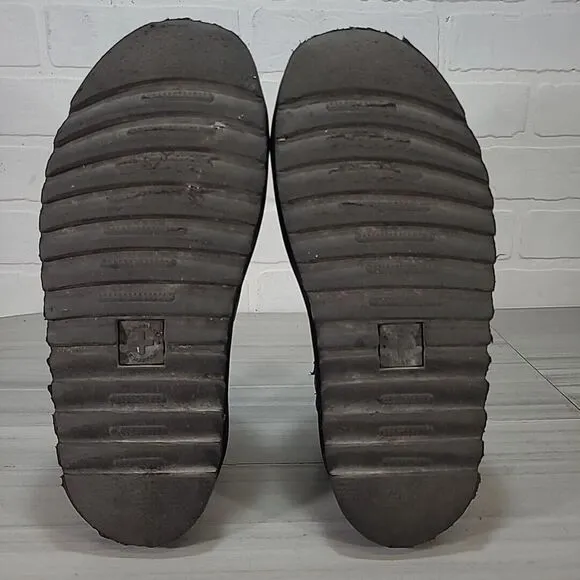 Dr Doc Martens Blaire Sandals Women 8 Black Hydro Leather Strappy Platform *flaw