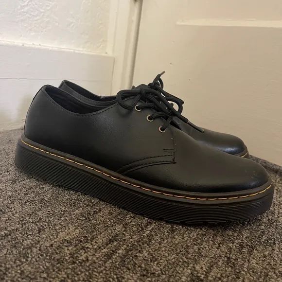 Dr. “Doc” Martens Zavala Lo Black Leather Oxford Men 8