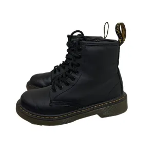 Dr. Marten Shoes Lace Up Black Leather Boots Size Youth 13
