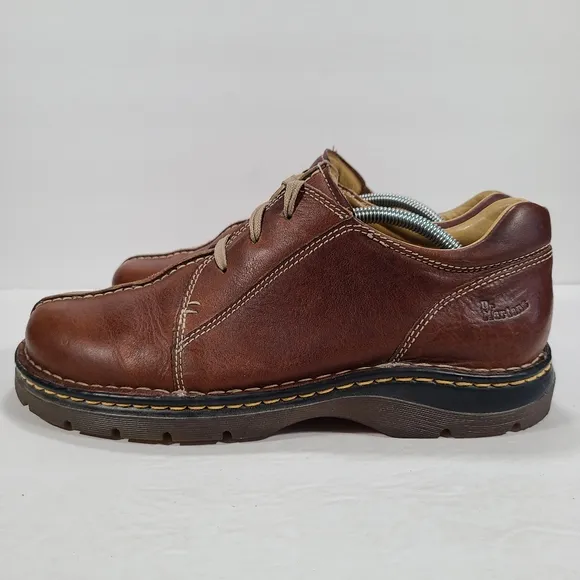 Dr. Martens 11232 Split Front Casual 3-Eyelet Oxford Shoes Brown Men's Size 11