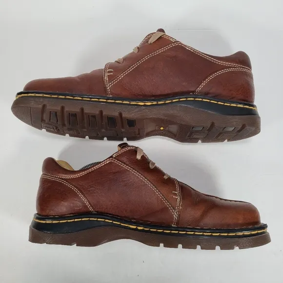 Dr. Martens 11232 Split Front Casual 3-Eyelet Oxford Shoes Brown Men's Size 11