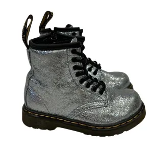 Dr. Martens 1460 Boots sz 9 Metallic Silver Boots