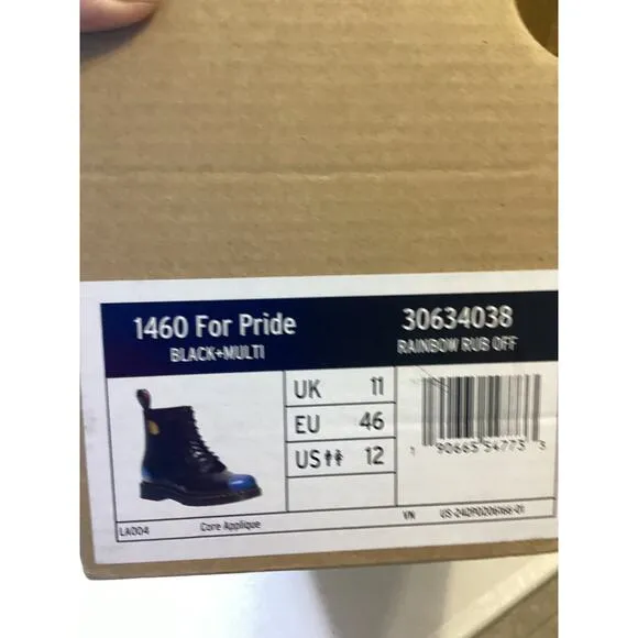 Dr. Martens 1460 Pride Rainbow Rub Off Boots