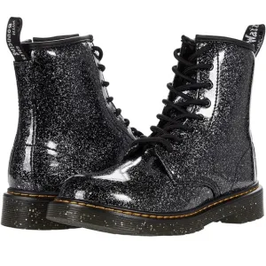 Dr. Martens 1460 Youth kid girls Black Cosmic Glitter Black Boots size 2