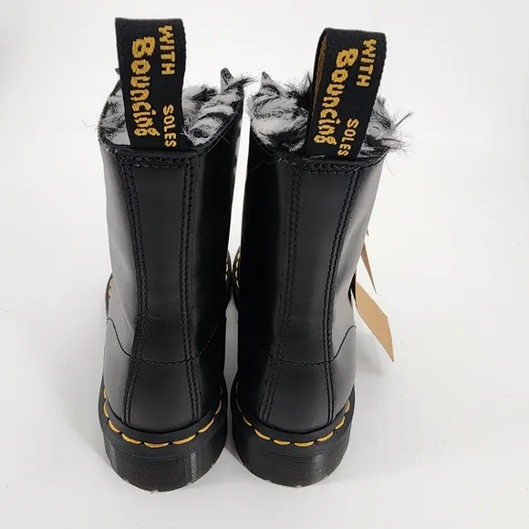 Dr. Martens 1460 Zebra Serena Burnished Boots Size 6