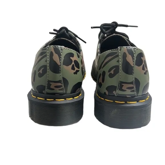 Dr. Martens 1461 Distorted Leopard Printed Lace-Up Shoes Size 7 NEW
