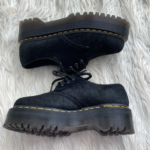 Dr. Martens | 1461 Quad Hair-On Platform Shoes