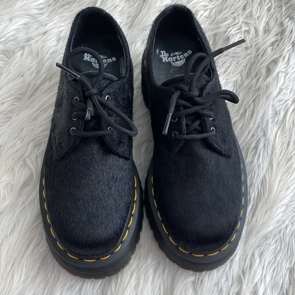 Dr. Martens | 1461 Quad Hair-On Platform Shoes