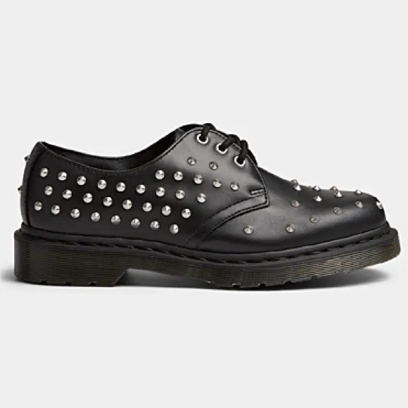 Dr. Martens 1461 Stud Wanama Leather Oxford Shoes