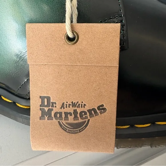 Dr. Martens 31899 Smooth Leather Brush Off Oxford Shoes Black Blue Green