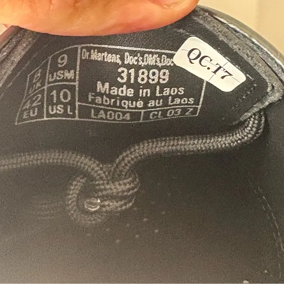 Dr. Martens 31899 Smooth Leather Brush Off Oxford Shoes Black Blue Green