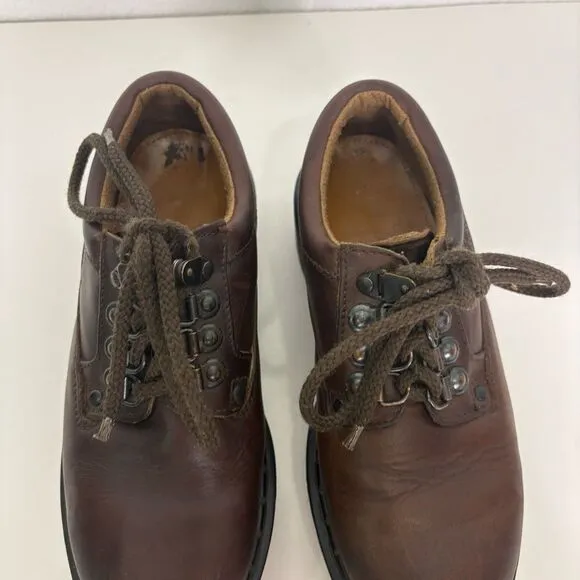 Dr. Martens Air Wave Brown Leather Chunky Vintage Sneaker Shoes Women's US 7