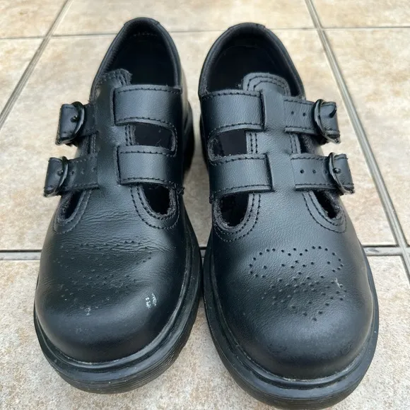 Dr. Martens Black Kids Shoes