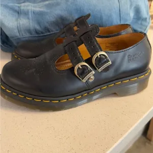 Dr. Martens Black Leather Mary Jane Shoes