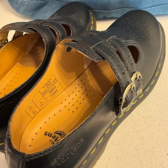 Dr. Martens Black Leather Mary Jane Shoes