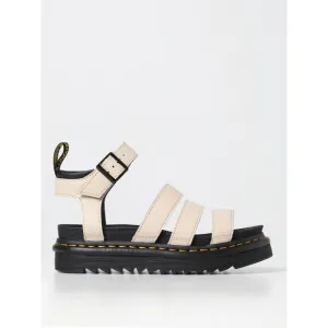 Dr. Martens Blaire Leather Sandals Platform Women Beige