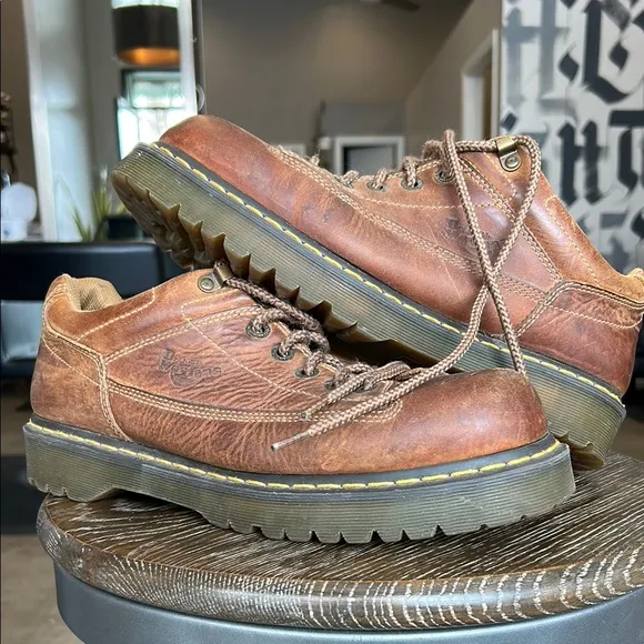 Dr. Martens Brown Leather Chunky Lace up Lo Oxford Men's Shoes 9A53 Size 13