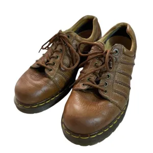 Dr. Martens Brown Leather Chunky Low Top Oxford Shoes