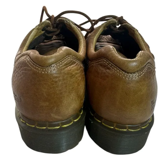 Dr. Martens Brown Leather Chunky Low Top Oxford Shoes