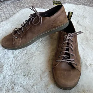Dr. Martens Calmont Lace-Up Oxford Mens Size 13 Brown Leather Low Top Sneakers