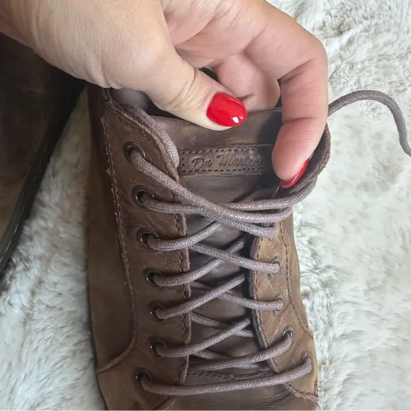 Dr. Martens Calmont Lace-Up Oxford Mens Size 13 Brown Leather Low Top Sneakers