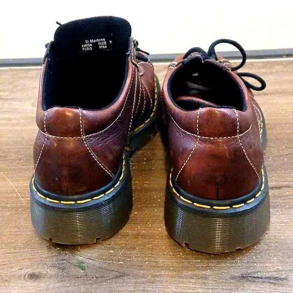 Dr. Martens Chunky Oxford Brown Leather Shoes