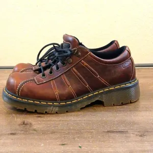 Dr. Martens Chunky Oxford Brown Leather Shoes