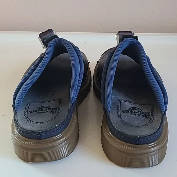 Dr Martens Chunky Sandals Chunky Slip-on Blue &amp; Red Made in England Size UK 4