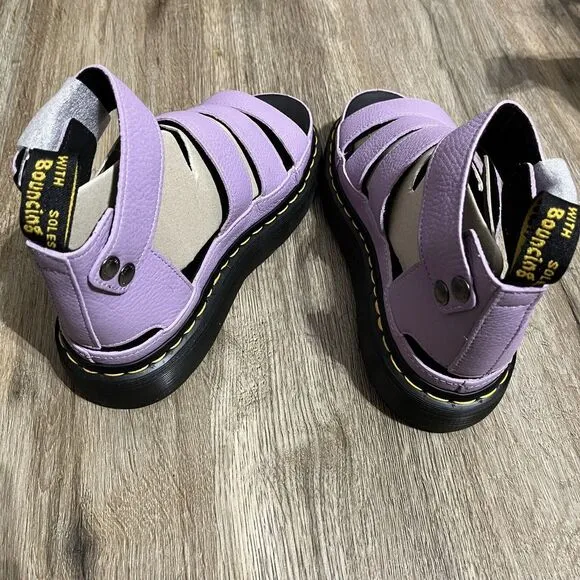Dr. Martens Clarissa‎ II Quad 30745308 Women's US 7 Lilac Pisa Platform Sandals