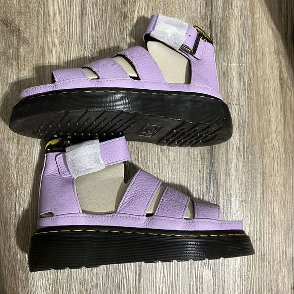 Dr. Martens Clarissa‎ II Quad 30745308 Women's US 7 Lilac Pisa Platform Sandals