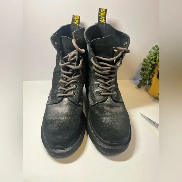 Dr. Martens Clemency Metallic Black Women's Boots Size 6