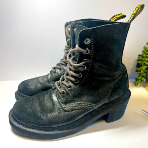 Dr. Martens Clemency Metallic Black Women's Boots Size 6