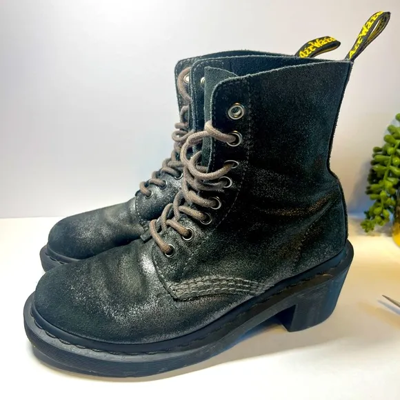 Dr. Martens Clemency Metallic Black Women's Boots Size 6