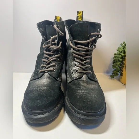 Dr. Martens Clemency Metallic Black Women's Boots Size 6
